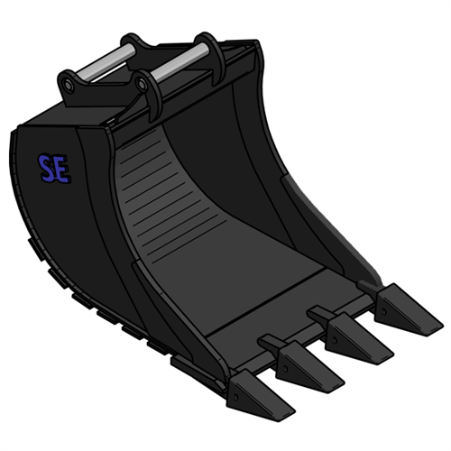 S60 Digging bucket 740L 960mm, with teeth
