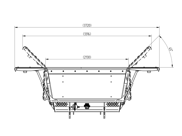 Big BM Multi purpose bucket#1,7m3 2200mm